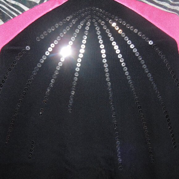 GK Black Pink Leotard NoTag - Picture 7 of 7
